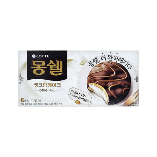 [Lotte] Moncher Fresh Cream Original 204g