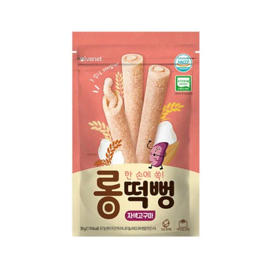 [Ivenet] Long Rice Puffed Snack Purple Sweet Potato (30g)
