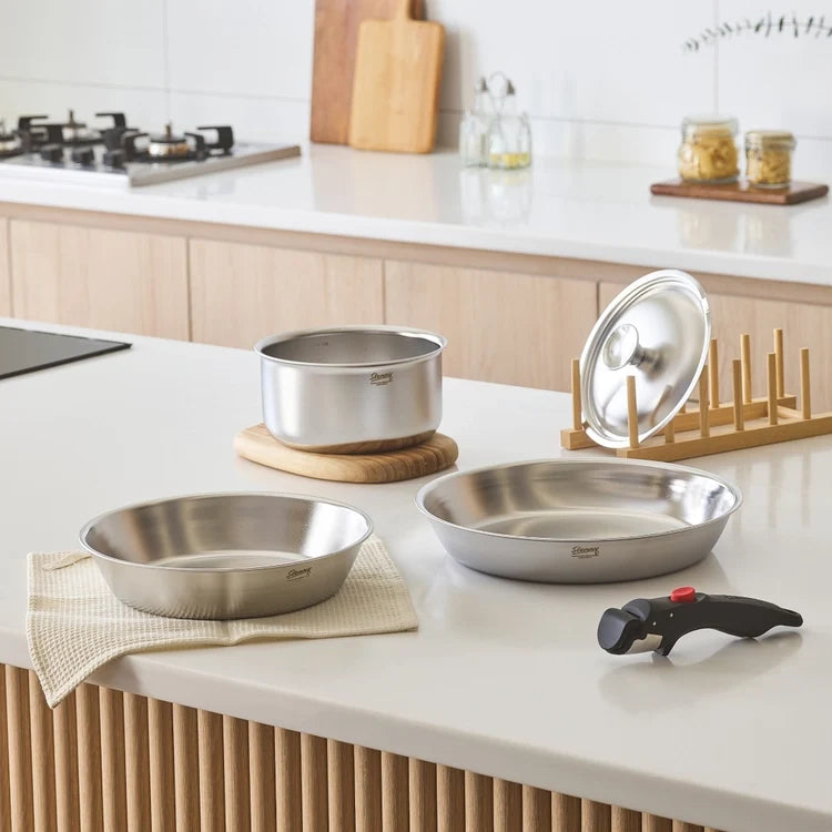 [STENNY] Abrasive-Free 5-Ply Wonderhands Cookware – 3 Pieces
