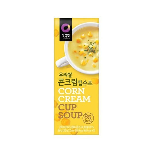 [Chungjungone] Korean Rice Corn Cream Cup Soup (20g x 3 packs)