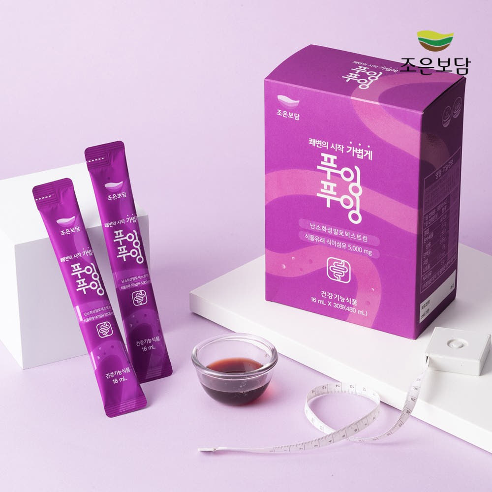[Joeunbodam] Puing Puing Prune & Tart Cherry Juice (16ml × 30 Pouches)