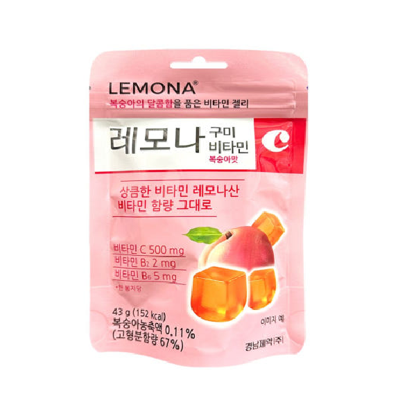 Lemona Gummy Vitamin, Peach Flavor