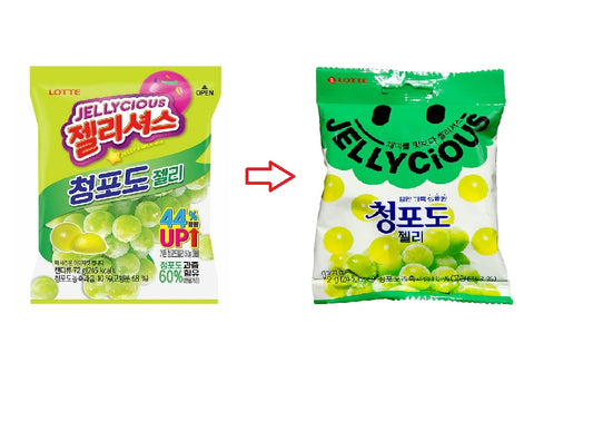 [Lotte] Jellycious Green Grape Jelly 72g