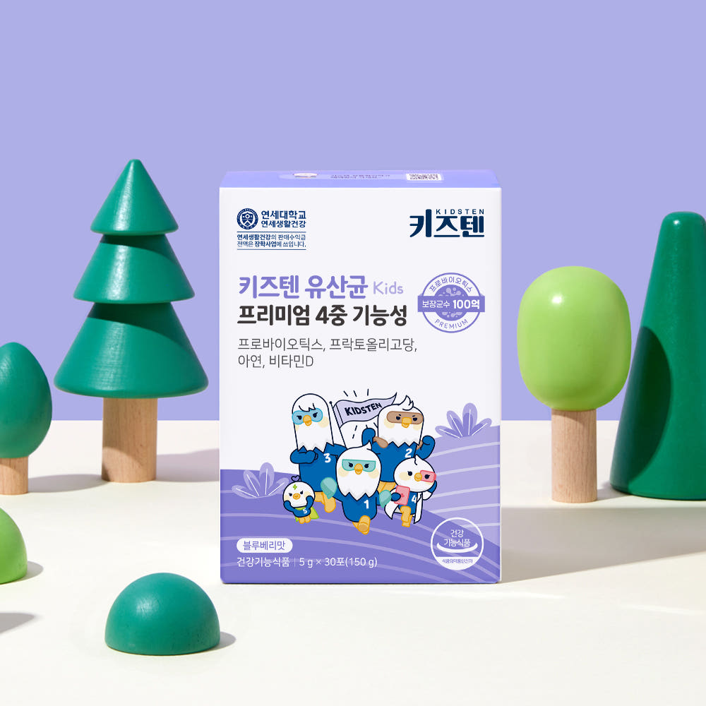 [Kidsten] 10 Billion Probiotics Premium Blend – Blueberry (5g × 30 Sticks)