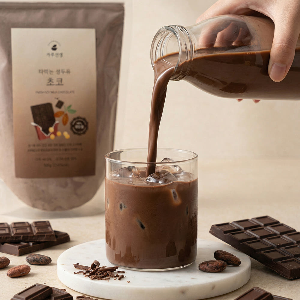 [Garu Seonsaeng] Korean Product Fresh Soy Milk Powder Deep Chocolate 500g