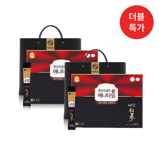 [Double Special] [ChongKunDang] Red Ginseng Anytime Gold Stick 1 BOX (10ml x 30 sticks) - (Red/Black)