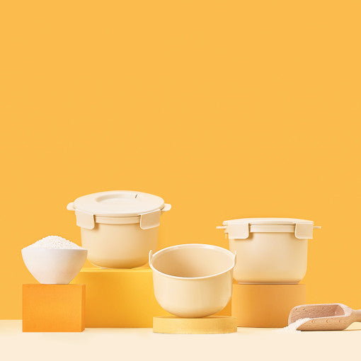 [Nature Green Life] Calo-Bowl Low-Sugar Rice Cooker (Microwave) – Cream