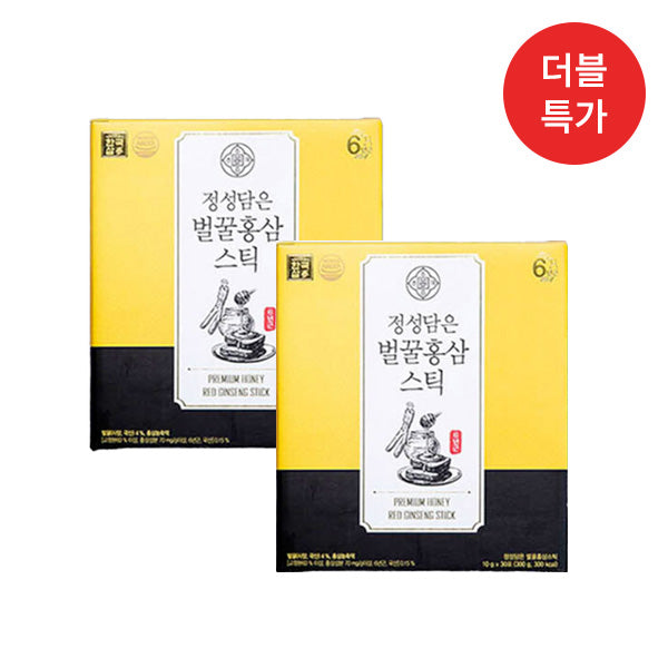 [Double Special] Korea Ginseng 6-Year-Cultivated Honey Red Ginseng Stick 10g x 30 packets