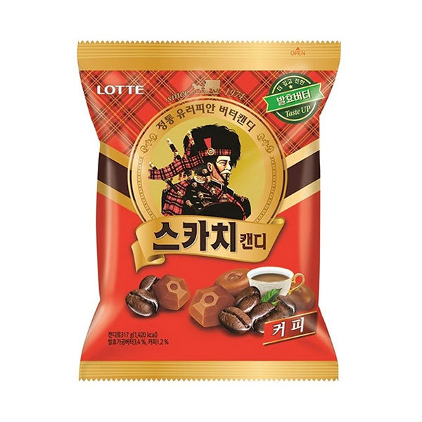 [Lotte] Scotch Candy Coffee Flavor 157g (Red)