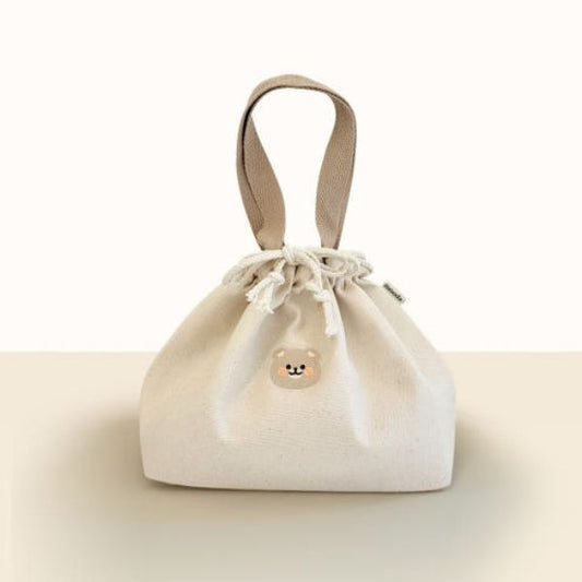 [Dasoda] Bear Box Lunch Bag - Beige