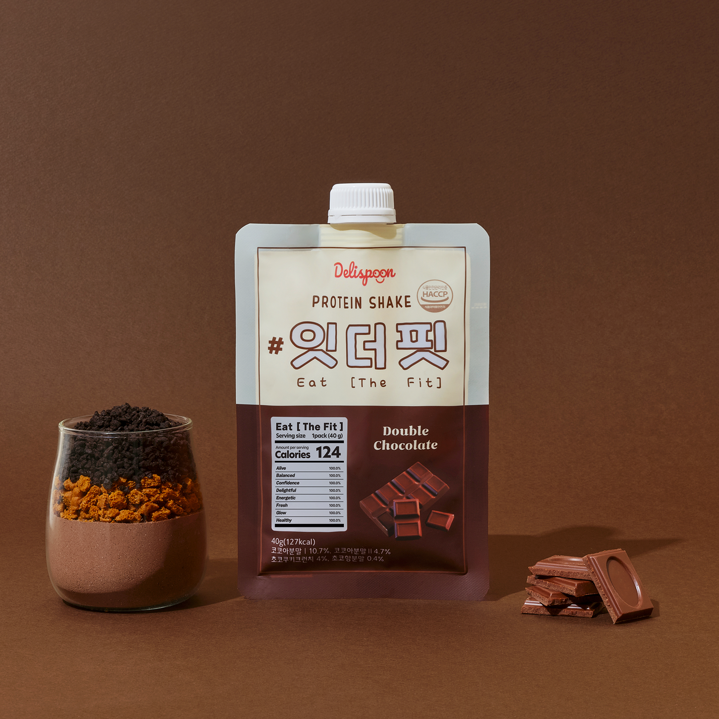 [Double Special Price][Eat the Fit] Protein Shake 280g (7 Sachets) – Double Chocolate Flavor