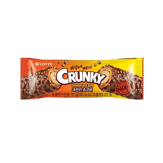 [Lotte] Crunky Chocolate Bar 30g (1 pc)