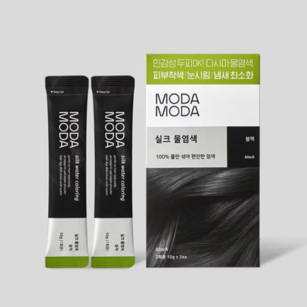 [Chakhan Sangjeom] [MODAMODA] Silk Hair Dye – Black (2 Applications)