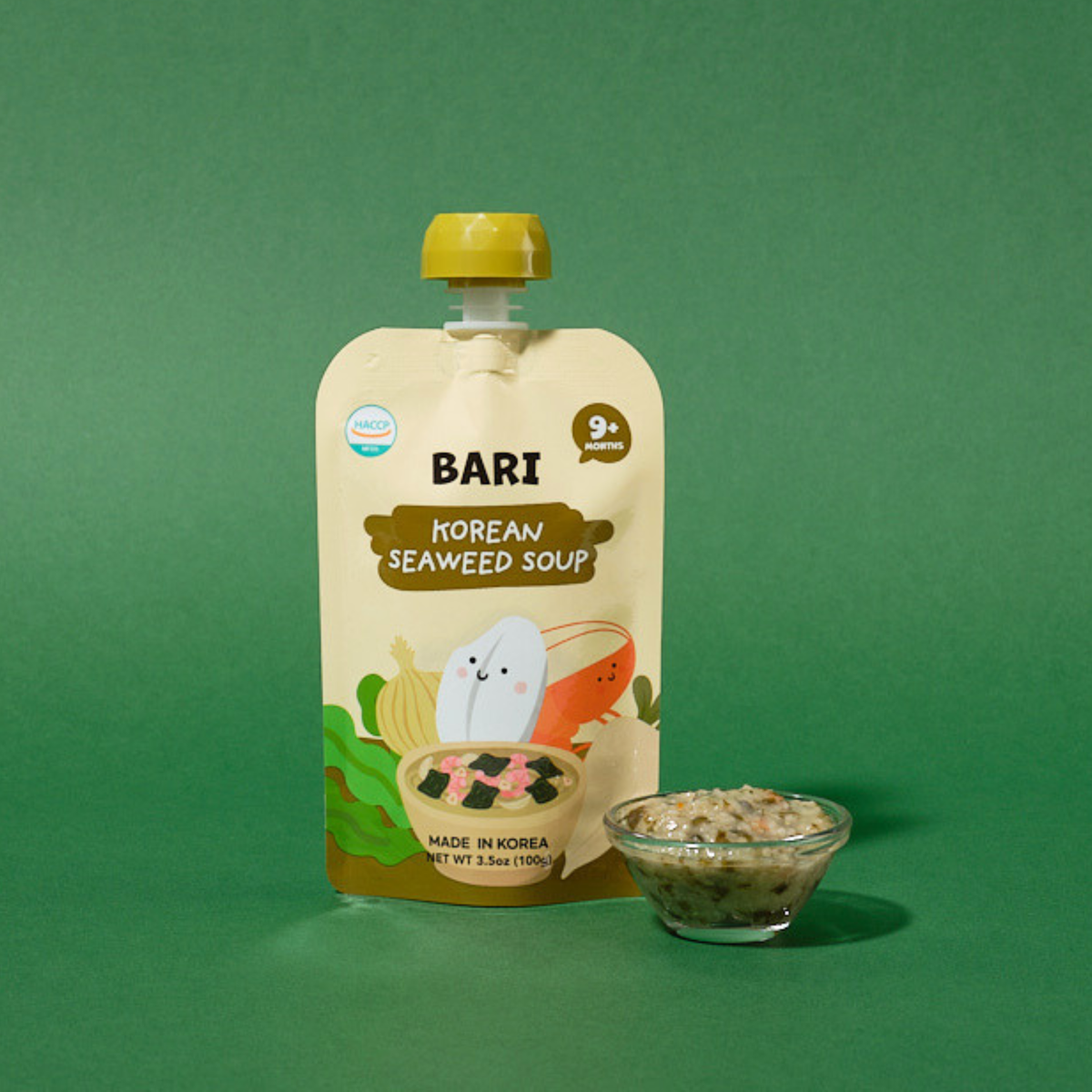 [BARI] Korean Product 5g Shelf-Stable Baby Food, Later Stage - Seaweed Soup Rice 100g