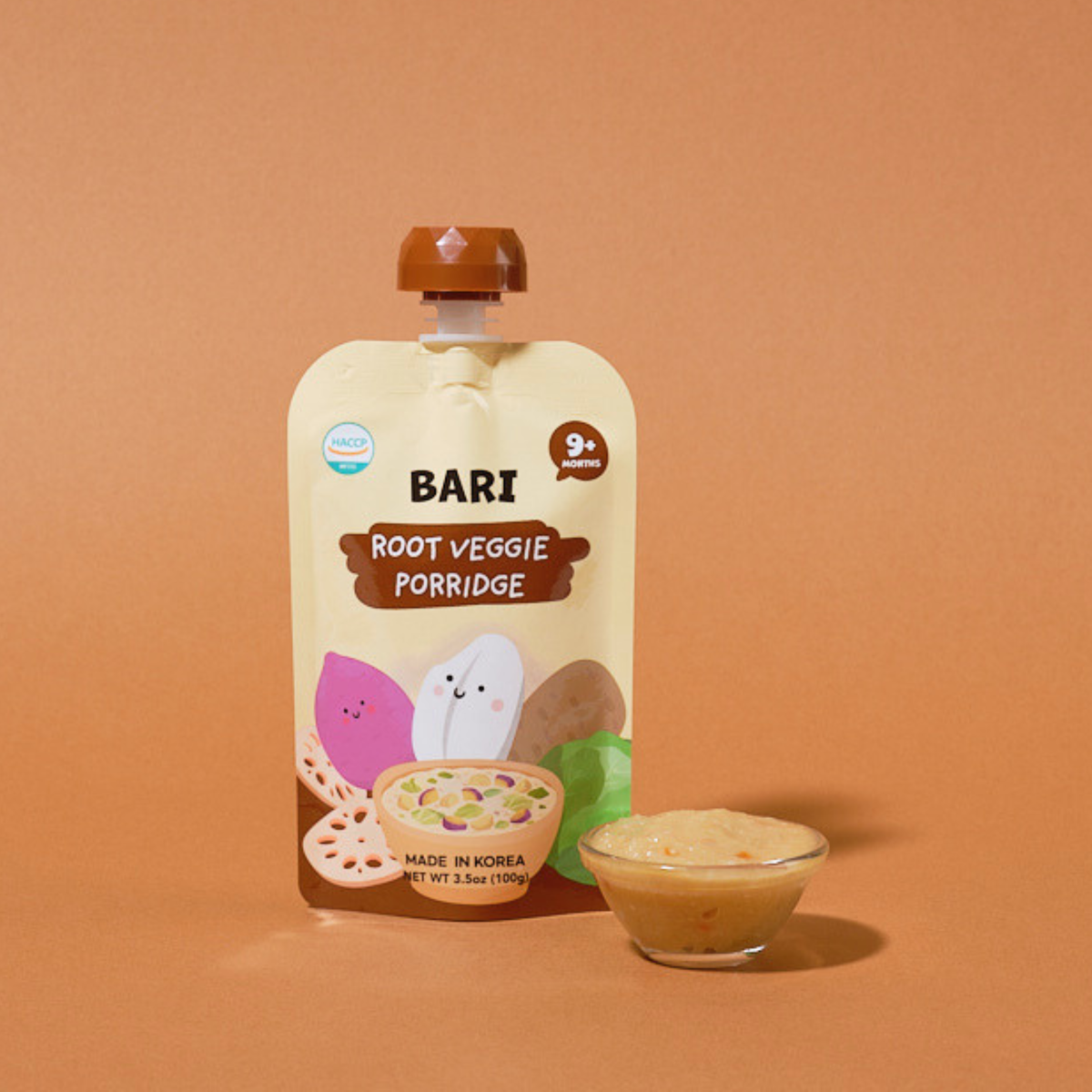 [BARI] Korean Product 5g Shelf-Stable Baby Food, Later Stage - Root Vegetable Porridge 100g