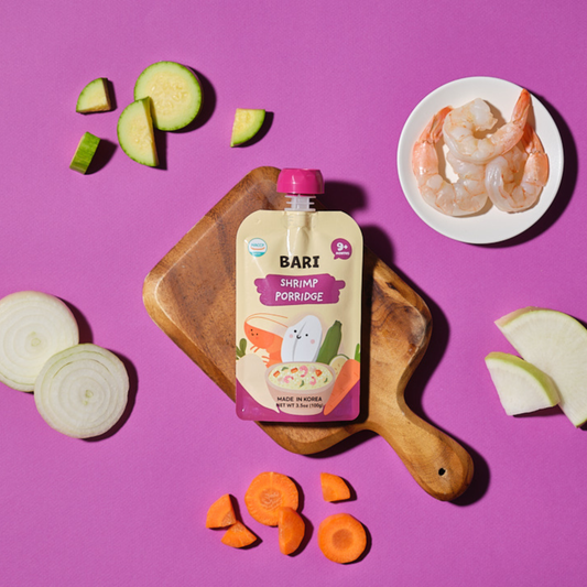 [BARI] Korean Product 5g Shelf-Stable Baby Food, Later Stage - Shrimp Porridge 100g