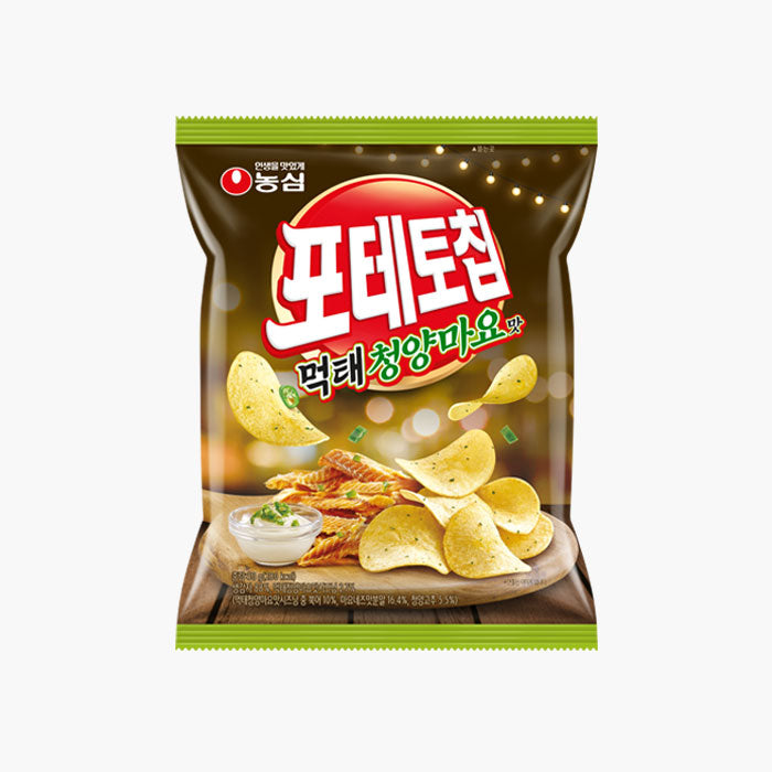 [Nongshim] Potato Chips – Spicy Pollack with Cheongyang Mayo Flavor 50g