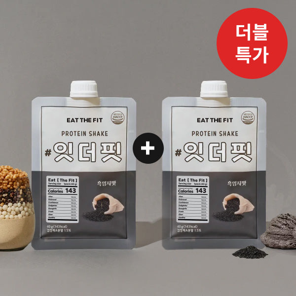 [Double Deal][Eat the Fit] Protein Shake 280g (7 Sachets) – Black Sesame Flavor