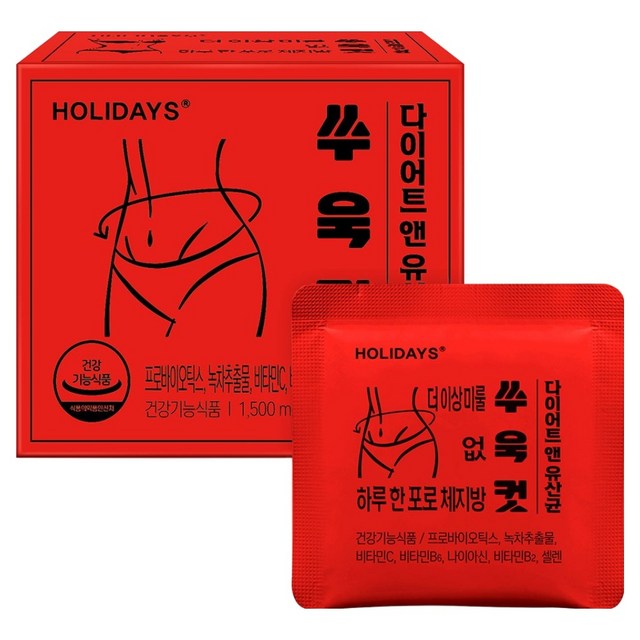 [Holidayz] Ssukcut Diet & Probiotics (1,500mg × 14 Sticks)