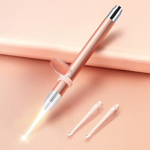 [SNS Hot Item] [Ruav] LED Light Ear Pick Set of 3 - Rose Gold