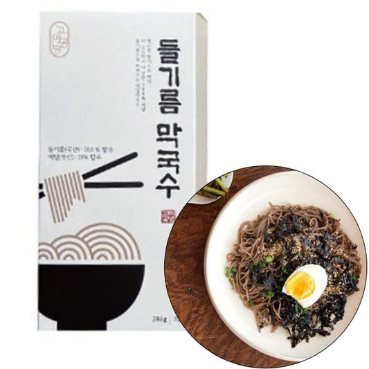 [Gourmet Workshop] Hit Item from “I Live Alone” – Perilla Oil Buckwheat Noodles 286g (2 Servings)