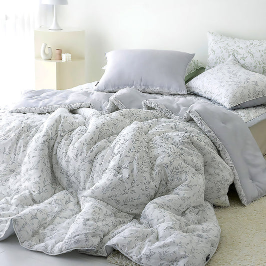 [Hailey] Modal Bedding Pad Set – Gray Q