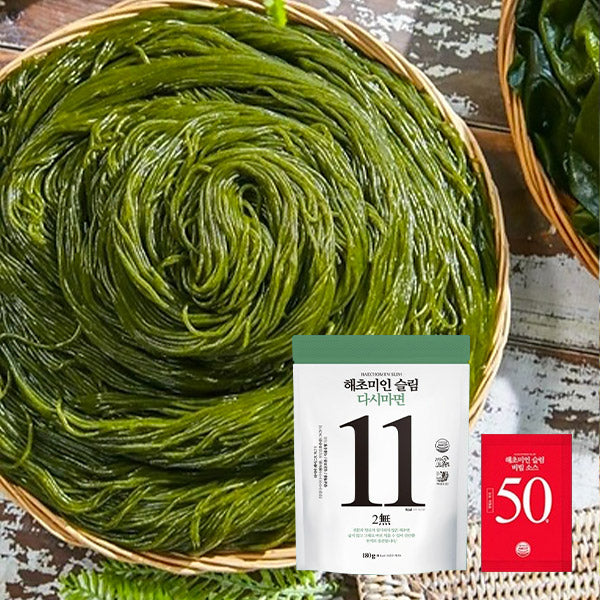 [Haechomiin] Slim Kelp Noodles 180g (Includes 1 Packet of Bibim Sauce)