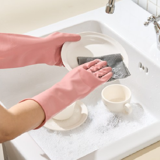 [Saenghwal Gongjakso] Rubber Gloves Standard M – Pastel Pink