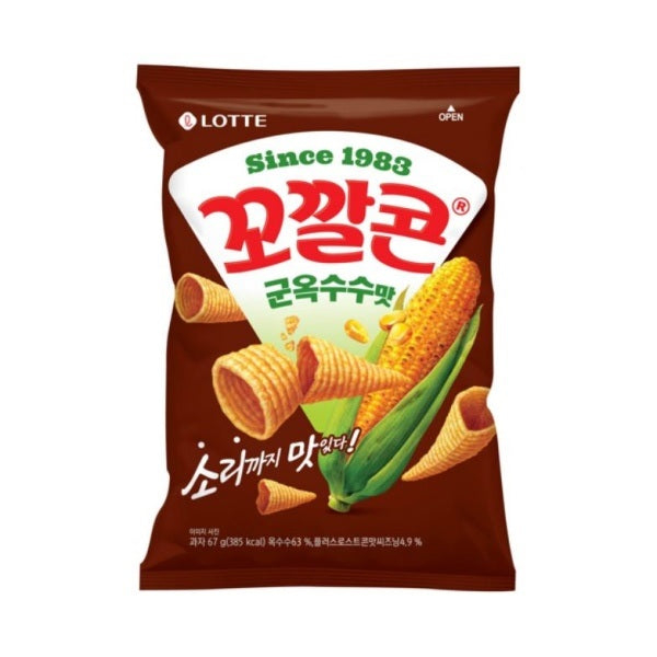 [Lotte] Kkokkalcorn Roasted Corn Flavor 67g