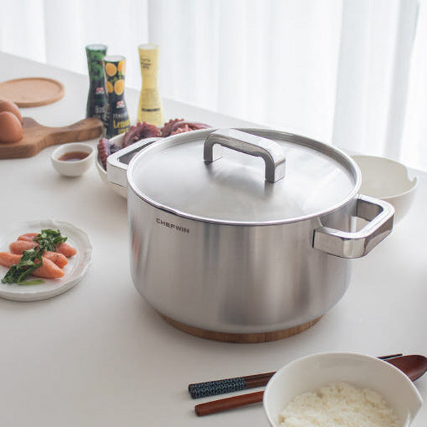 [Chef Win] 316 Premium Stainless Double-handle Pot – 24cm