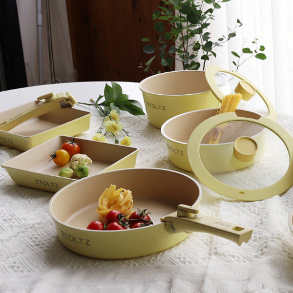 [Stolz] Lemon Meringue Multi IH Cookware 8P (Set)