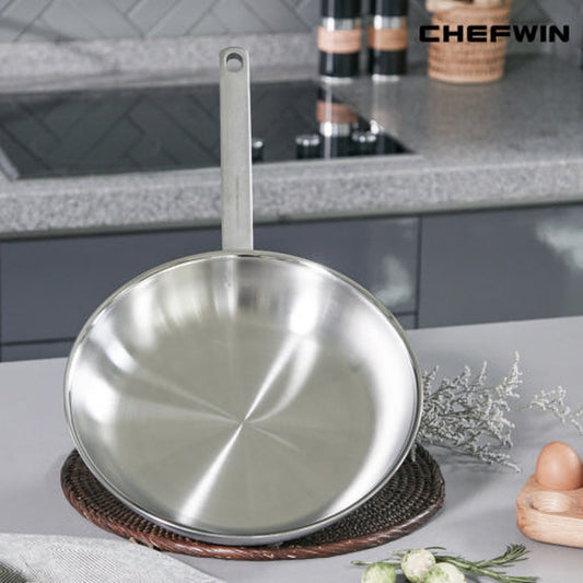 [Chef Win] 316 Premium Stainless Frying Pan – 28cm