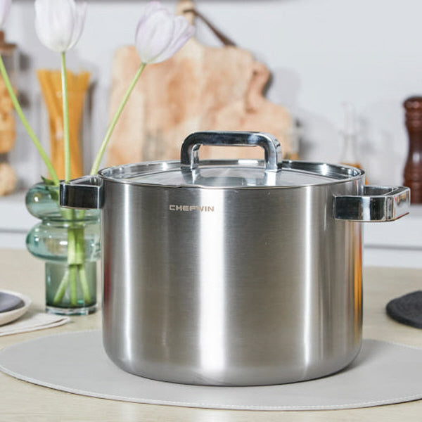 [Chef Win] 316 Stainless Large Gomtang Pot – 24cm