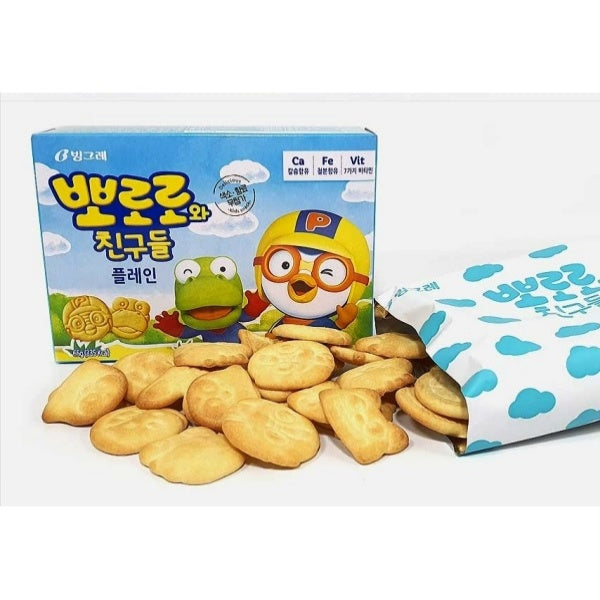 [Binggrae] Pororo & Friends Biscuit Plain 65g