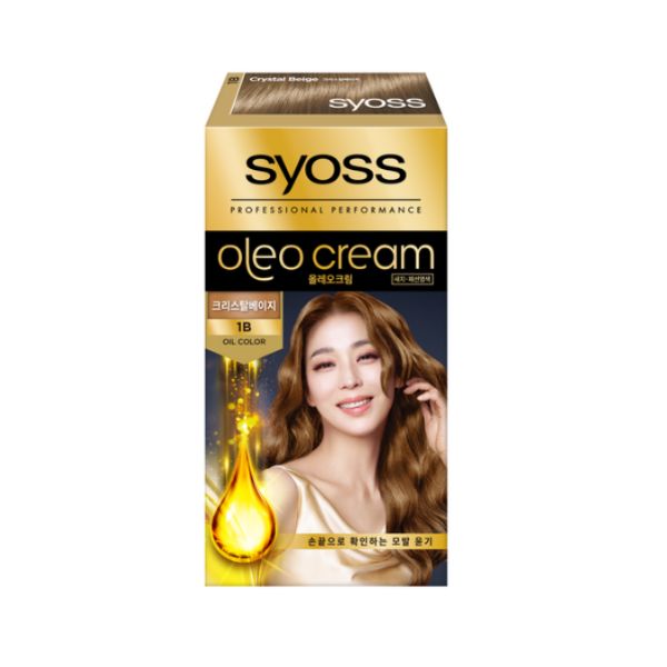 [Syoss] Oleo Cream Hair Color - 1B Crystal Beige