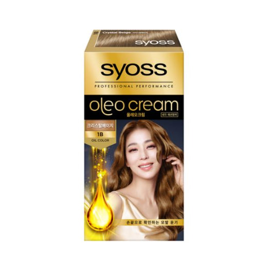 [Syoss] Oleo Cream Hair Color - 1B Crystal Beige