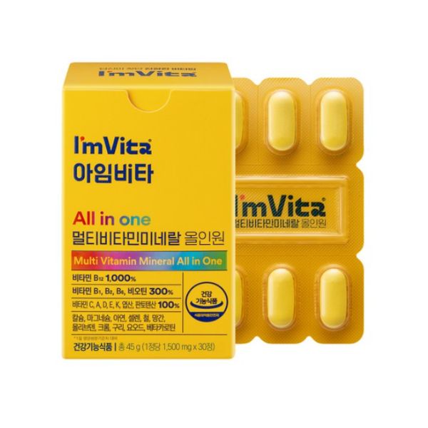 [I'mVita] Multivitamin & Mineral All-in-One 45g (1,500mg × 30 tablets)