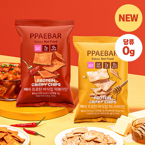 [Peba] Low-Sugar Diet Protein Crisps - Tteokbokki Flavor 60g