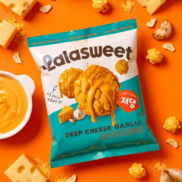 [Lalasweet] Low-Sugar Deep Cheese Garlic Popcorn 38g
