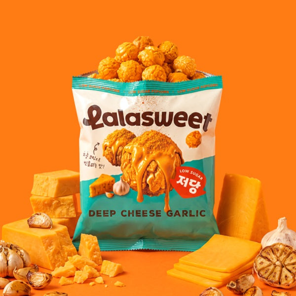 [Lalasweet] Low-Sugar Deep Cheese Garlic Popcorn 38g