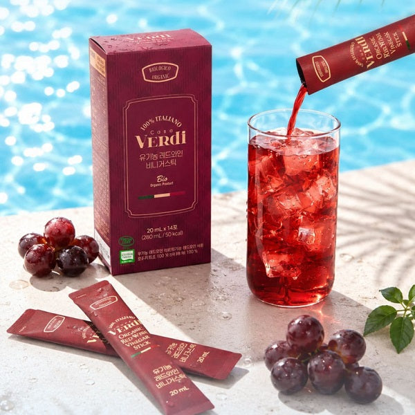 [Casa Verdi] Organic Red Wine Vinegar Sticks (20ml × 14Sachets) K015