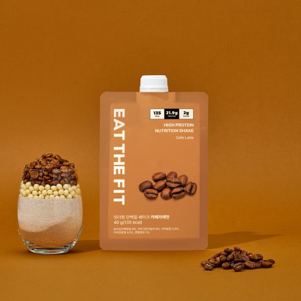 [Eat the Fit] Protein Shake 280g (7 Sachets) – Caffè Latte Flavor