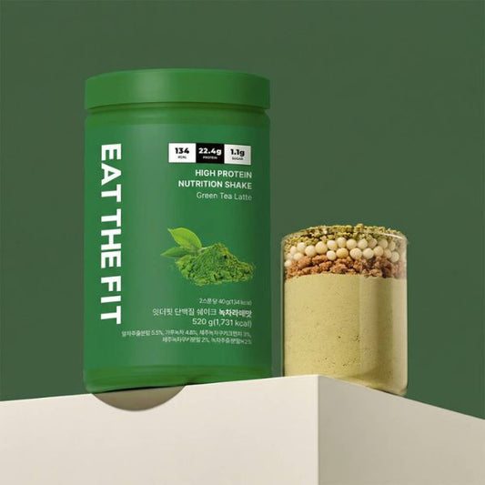 [Eat the Fit] Protein Shake Large Size – Green Tea Latte 520g