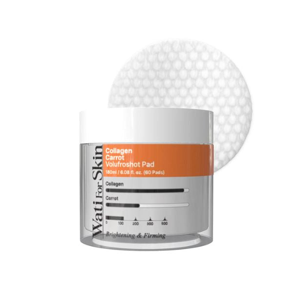 [Watiforskin] Collagen Carrot Volufroshot Pad (60 Sheets)