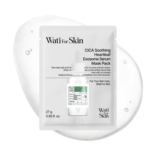 [Watiforskin] Cica Soothing Mugwort Exosome Serum Mask Pack (27g x 10 packs)