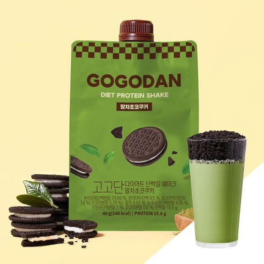 [Gogodan] Protein Shake - Matcha Chocolate Cookie (40g × 5Units)