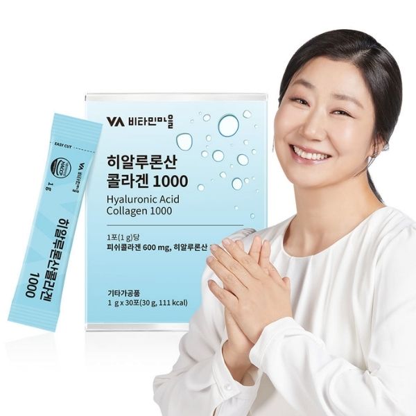 [Vitamin Village] Hyaluronic Acid & Collagen 1000 (1g × 30 Sachets)