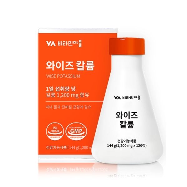 [Vitamin Village] Premium Wise Potassium (1,200mg × 120 Tablets)