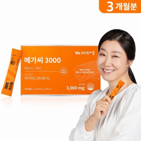 [Vitamin Village] Mega C 3000 High-Dose Vitamin C (3g × 90 Sachets)