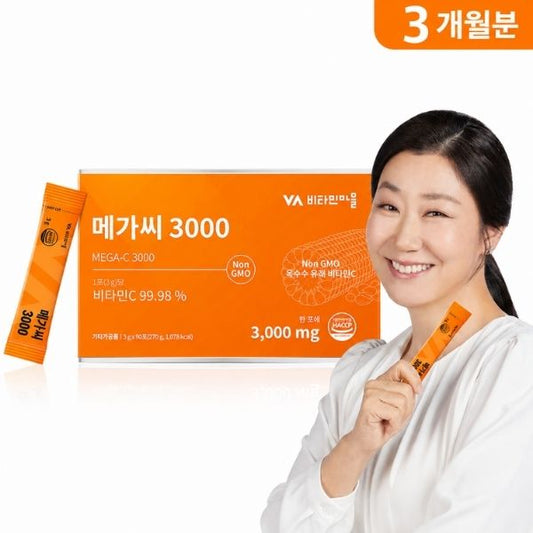 [Vitamin Village] Mega C 3000 High-Dose Vitamin C (3g × 90 Sachets)